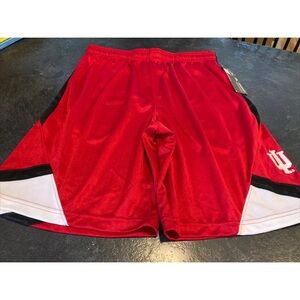 Men’s IU Hoosier’s Red Black White athletic basketball shorts size M - NWT